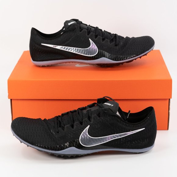 Nike Zoom Mamba V \'Black Indigo Fog\' AJ1697-003 Track Spikes Cleats size 11.5 main image 6